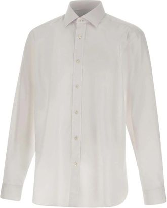 HUGO BOSS H-David-Spread Shirt - Heren - Zakelijke Overhemden - Wit - 2XL - Katoen - Overhemden