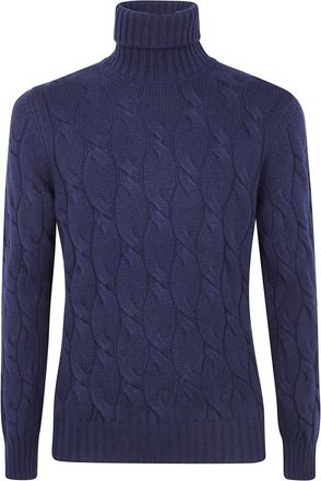 Barba Gezellige Turtle Neck Sweater voor de winter - Heren - Coltruien - Blauw - XL - Truien & Vesten