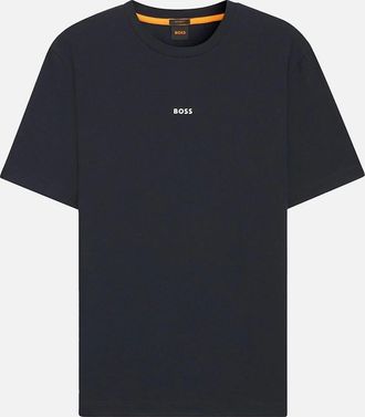 HUGO BOSS Mens Boss TChup T-Shirt - Navy - Size: 38
