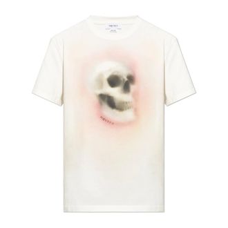 Alexander McQueen Heren, Tops, Wit, Maat: XL Katoen