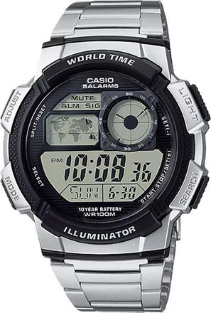 Casio Mens Digital Watch with Black Dial - AE-1000WD-1AV
