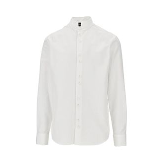 Emporio Armani Cotton shirt with mother-of-pearl buttons Man XL