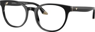 Emporio Armani Ronde Zonnebril - unisex - Brillen - Zwart - 52 MM - Accessoires