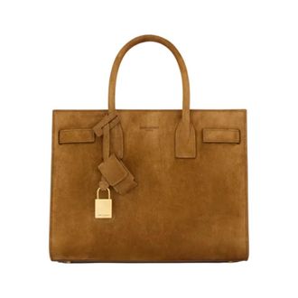 Saint Laurent Sac De Jour in Suede - Baby - Dames - Handtassen - Bruin - ONE Size - Su&egrave;de - Tassen