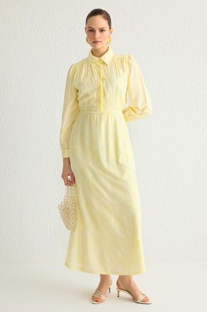 Trendyol Modest Dames Donkerblauw Effen Maxi Lang Avond / Dagelijks Skater Modest Jurken