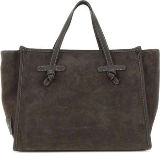 Gianni Chiarini Borsa tote in pelle scamosciata - Marrone