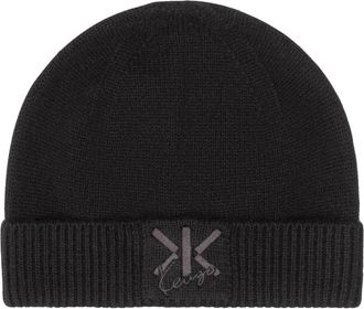Kenzo Gorro Double K Bordado - Accessories - Hombre - Negro - ONE SIZE