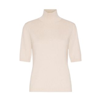 Max Mara Jersey MM - Dames - Coltruien - Beige - M - Truien & Vesten
