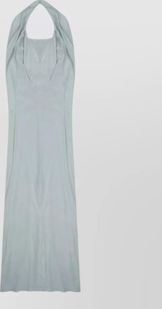 Alysi silk v-neck maxi dress