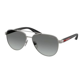 Prada Heren, Accessoires, Grijs, Maat: 58 MM