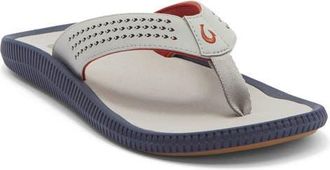 Olukai Ulele Flip Flop in Ash/ash at Nordstrom, Size 10