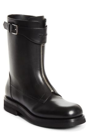 Alexander McQueen Biker Boot in Black at Nordstrom, Size 11Us