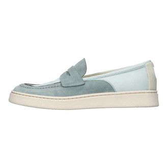 Pantanetti Leather and suede loafer - female - Pantanetti - Loafers - Blue - 4 UK - Shoes