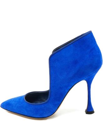 Manolo Blahnik Pumps Espedal a punta - Blu