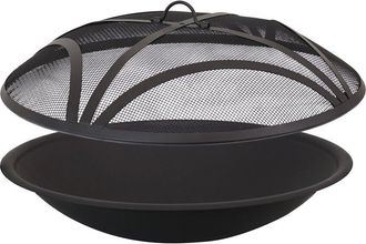 Sunnydaze Outdoor Replacement Steel Fire Pit Bowl With Spark Screen
