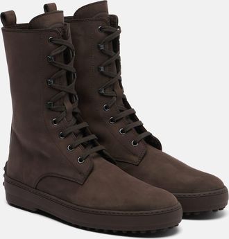 Tod's Winter Gommino leather lace-up boots