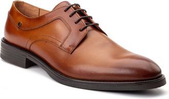 Base London Mouw Leer Heren Tan Veterschoenen