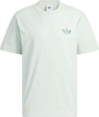 adidas Short Sleeve Classic Graphic T-shirt Asia Sizing Linen Green IK8682