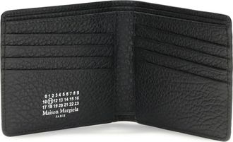 Maison Margiela Womens Leather Wallet Black Calf & Purses