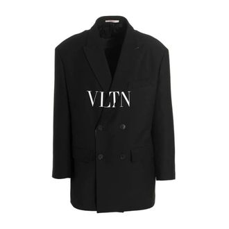 Valentino Blazers, male, Black, XL, Blazer Jacket