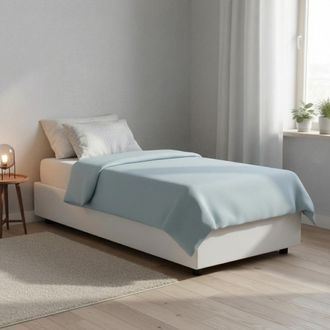 Dmora Dmora - Cama Individual Dcinott, Cama Contenedor Con Tapizado En Ecopiel, 100% Made In Italy, Apertura Frontal, Con Colch&oacute;n 80x190 Cm Incluido, Blanco