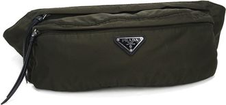 Prada Khaki Nylon Sling Bag (Pre-Owned)