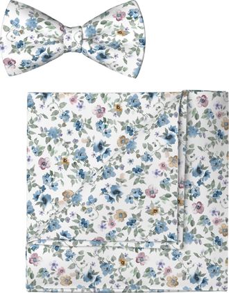 Olymp Fliege OLYMP, Herren, wei&szlig;, Web, Baumwolle, Fliegen Fliege, Fliege/Einstecktuch Set