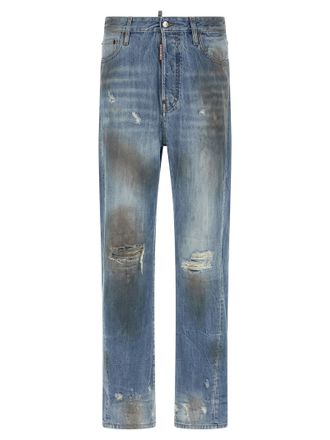 Dsquared2 Loose Twisted Jeans Blue