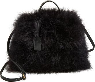 Moschino Tie Me Feather Handbag in One Color 00A Oa4 at Nordstrom