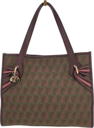 Fendi Fendi stoffen handtas Zucchino Tote