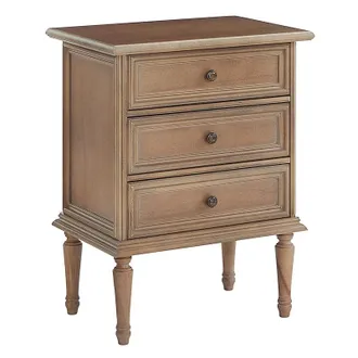 Ballard Designs Casa Florentina Emile 3-Drawer Nightstand - Warm Natural - Ballard Designs