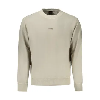 HUGO BOSS Beige Cotton Men Mens Sweater