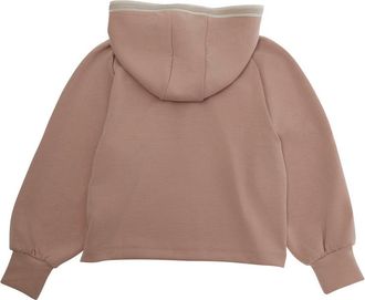 Emporio Armani Girls Hooded Sweatshirt Pink Modal Hoods & Sweatshirts