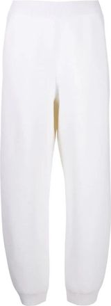 Bally Casual Witte Trainingsbroeken Katoen Kasjmier Mix - Dames - Sweatpants - Wit - XS - Katoen - Broeken