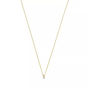 Isabel Bernard Halsketten - De la Paix Céline 14 karat necklace diamond 0.05 - Gr. unisize - in Gold - für Damen