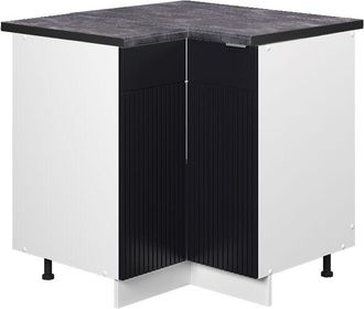 Vicco Armario De Esquina Fame-line, Rayas Negras, 80.5 Cm, Et Antracita