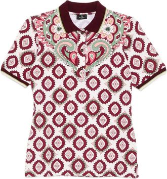 Etro Polotop met patroon - Beige