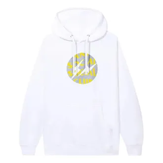 ANTI SOCIAL SOCIAL CLUB x Fragment Called Interference Hoodie White Yellow 0657-1FW220106CIH-WHIT