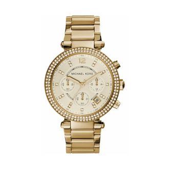 Michael Kors Parker Horloge - Dames - Horloges - Geel - ONE Size - Accessoires