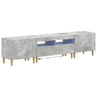 vidaXL Cabinet De Tv Led De 5 Piezas Gris Hormig&oacute;n Vidaxl