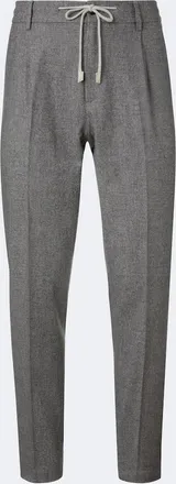 Eleventy Wool, cotton, and cashmere straight pants