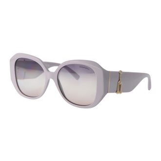 Tiffany & Co. Stijlvolle Zonnebril - Dames - Zonnebrillen - Paars - 55 MM - Accessoires
