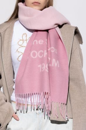 Acne Studios Wool Scarf, Unisex, Pink
