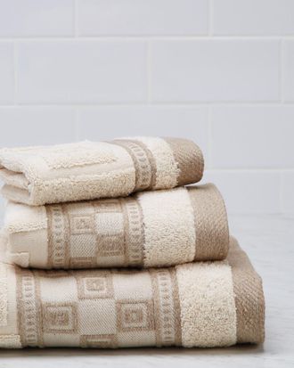 Belle Epoque Ecru Squares 6Pc Towel Set