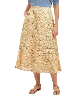 Draper James Linen Midi Skirt