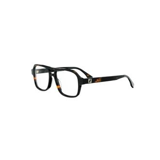 Fendi Glasses, male, Brown, 54 MM, FF Squared Square Glasses