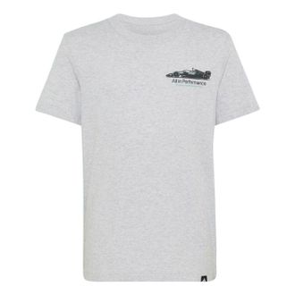 adidas x Mercedes AMG Petronas Formula 1 Team T-Shirt Asia Sizing Light Grey Heather Semi Mint Rush HY8004