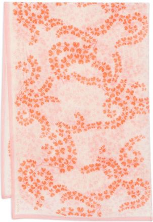 Lanvin Square Scarf in Pink Cotton-Silk Blend