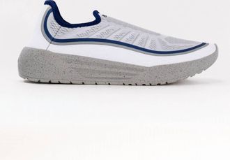 Psudo Mens Racer Sport Shoes In White/navy