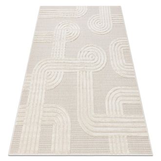 RugsX Rugsx - Alfombra Santo Sisal 1001 Geom&eacute;trica Blanco White 120x170 Cm